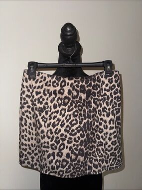Mod on Trend Leopard Print Mini Skirt